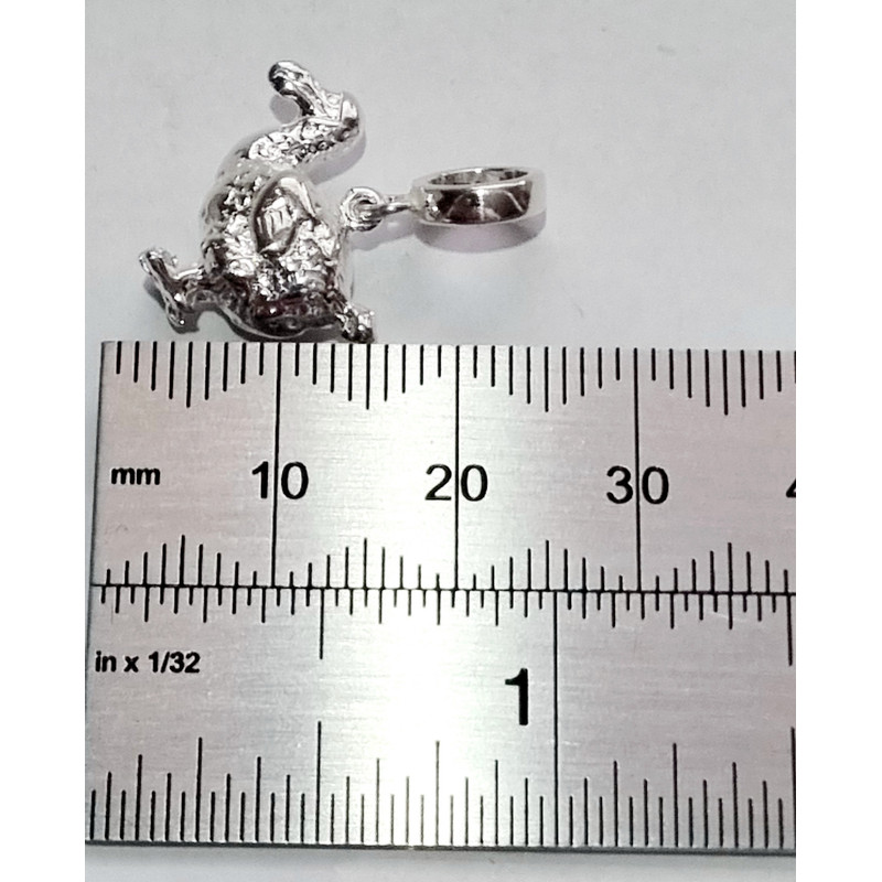Sterling Silver Dodo Bead Charm, Unique Accessory